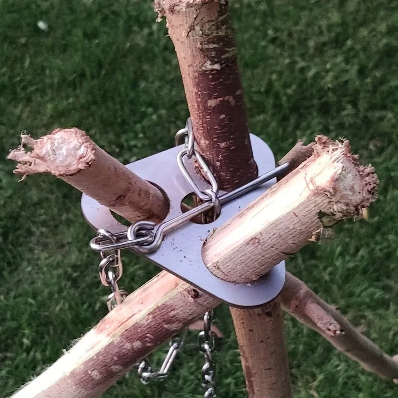Camping Cooking Tripod - Outdoor BBQ Tripod Portable Detachable Hanging