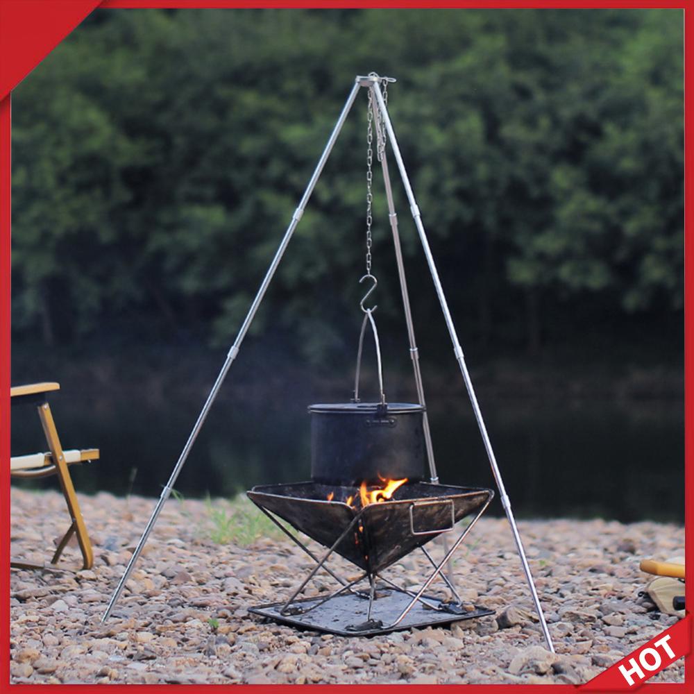 Camping Cooking Tripod - Outdoor Cooking Tripod Portable Detachable Stand