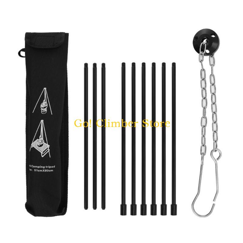 Q84C Portable Camping Tripod,  - огляд і ціна Camping Cooking Tripod