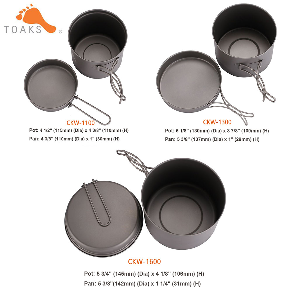 TOAKS Cookware Set Ultralight  - огляд і ціна Camping Cooking Griddle