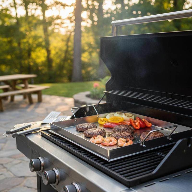 Universal Flat Top Griddle 18x - огляд і ціна Camping Cooking Griddle