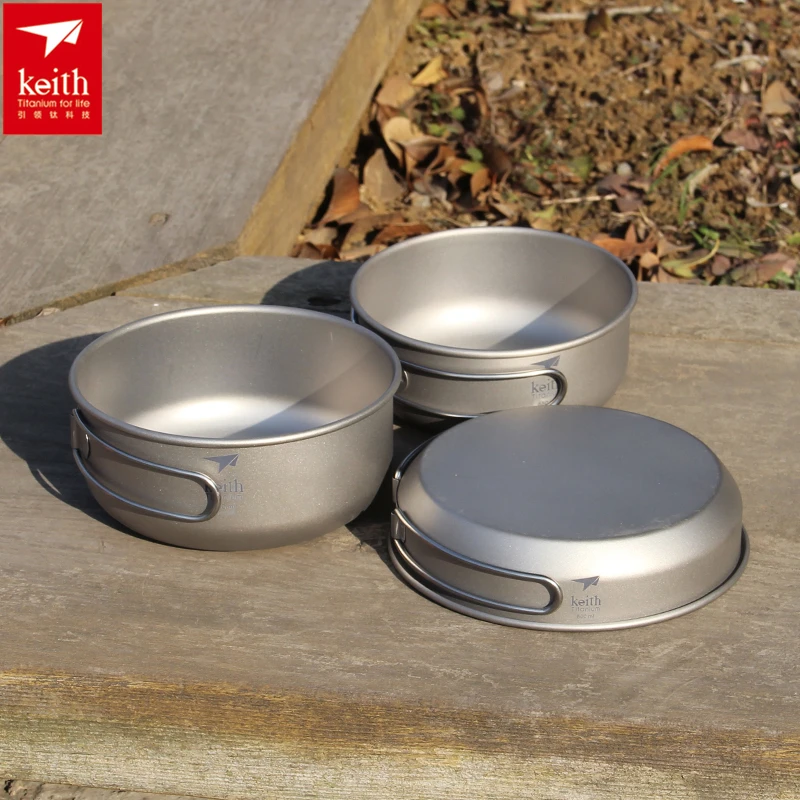 Keith 3PCS Titanium Cookware P - огляд і ціна Camping Cooking Set Large