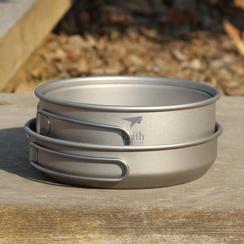 Keith 3PCS Titanium Cookware P - огляд і ціна Camping Cooking Set Large