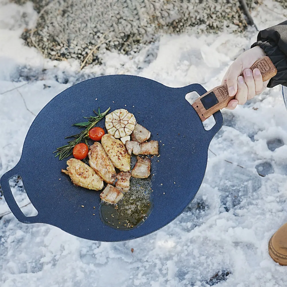 Outdoor Natural Wood Grill Pan - огляд і ціна Camping Cooking Equipment