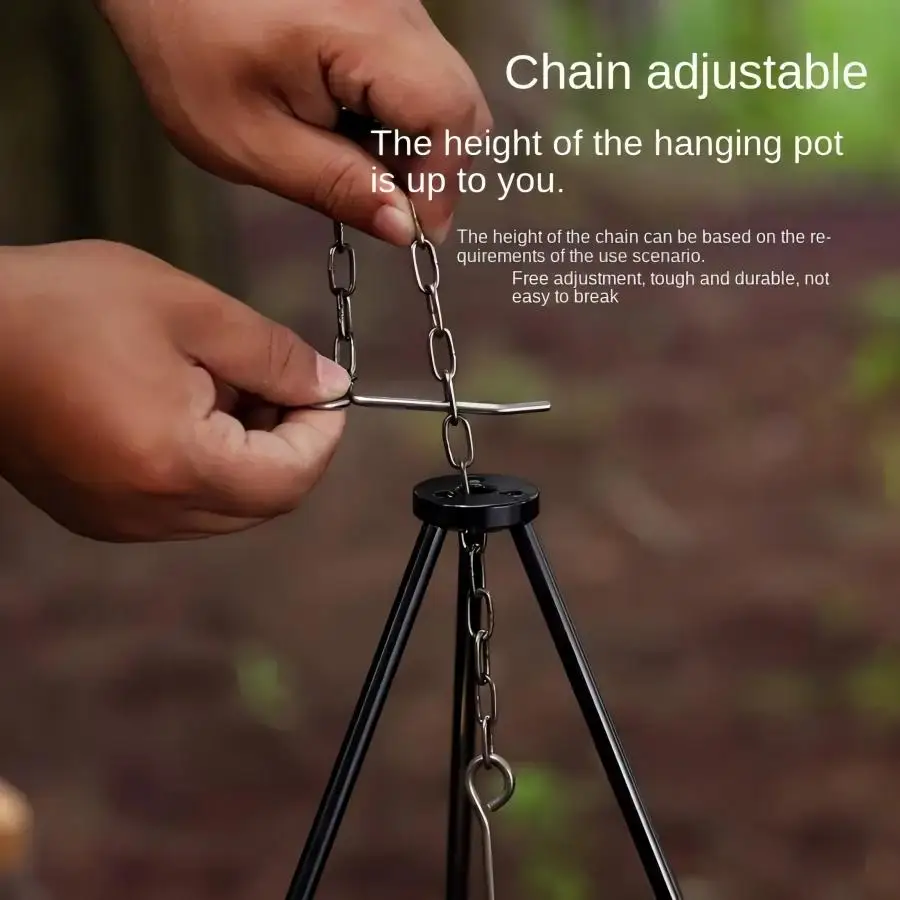 Outdoor Large Bonfire Tripod P - огляд і ціна Camping Cooking Tripod
