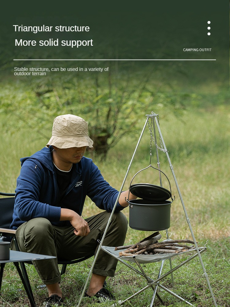 Camping Bonfire Tripod Portabl - огляд і ціна Camping Cooking Tripod