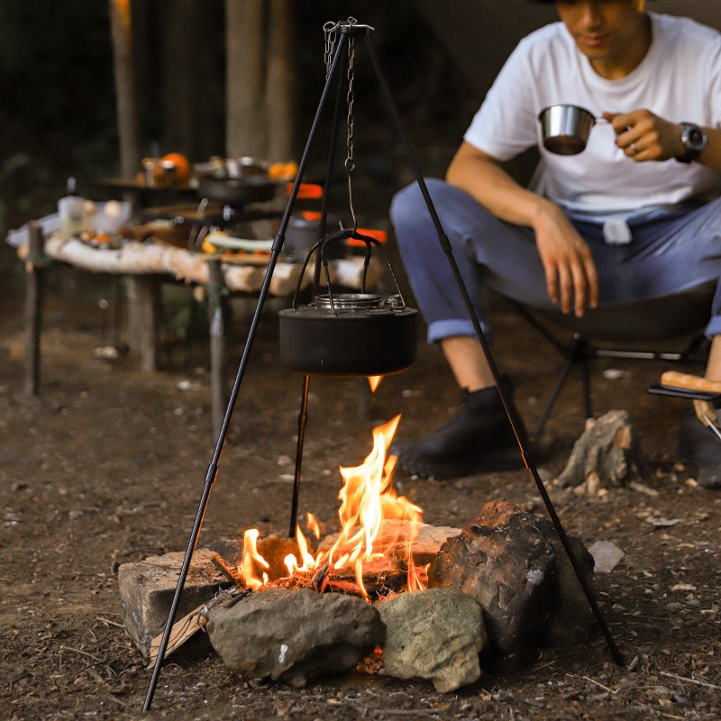 Portable Outdoor Cooking Tripo - огляд і ціна Camping Cooking Tripod