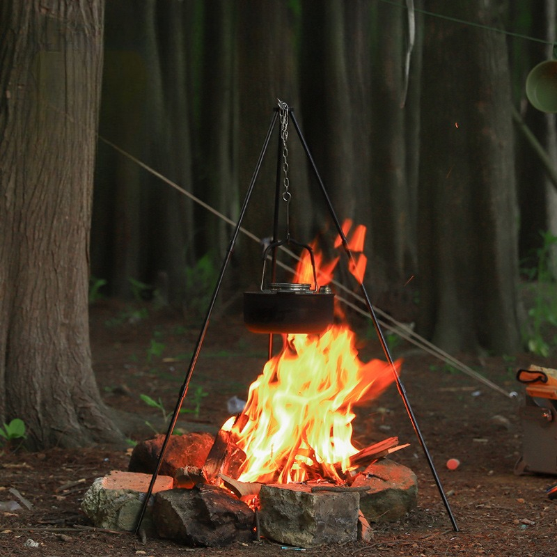 Portable Outdoor Cooking Tripo - огляд і ціна Camping Cooking Tripod