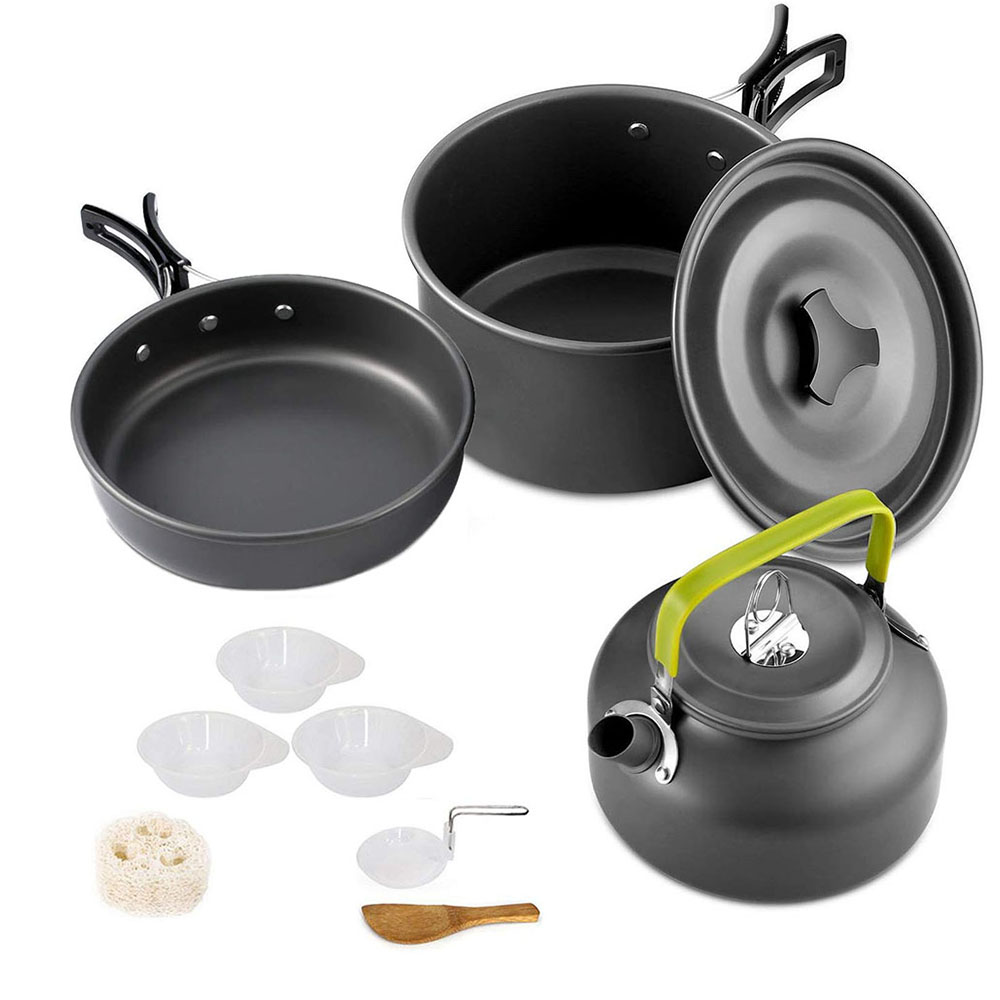 Camping Cookware Set Aluminum  - огляд і ціна Camping Cooking Set Large