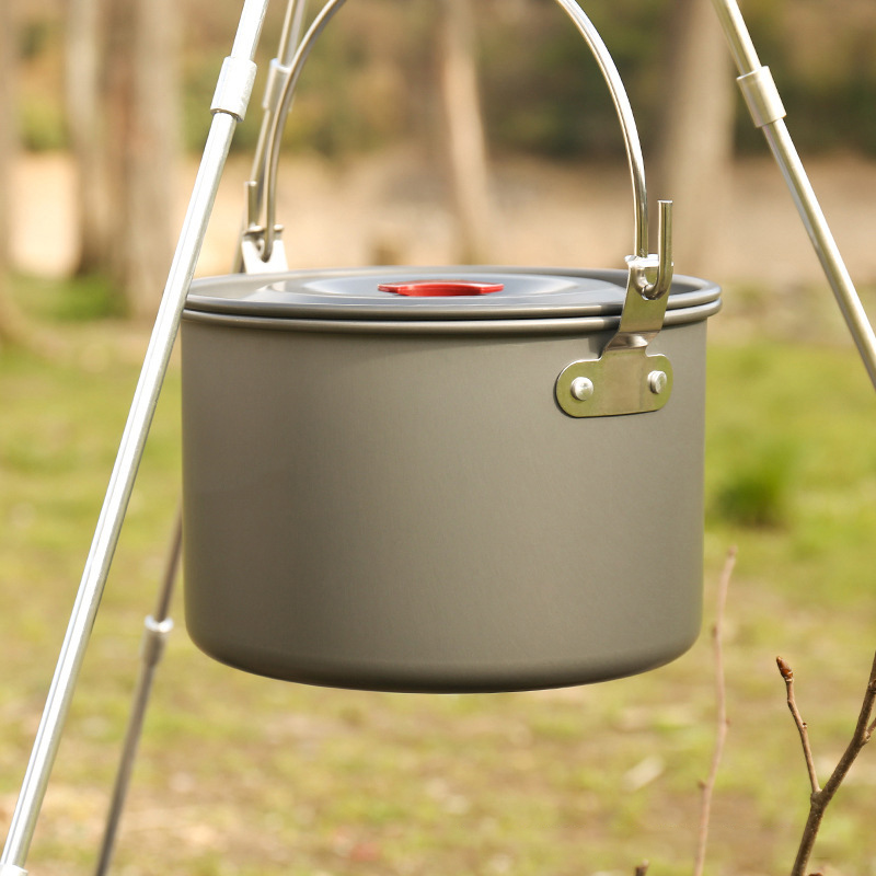 4L Camping Hanging Pots Campin - огляд і ціна Camping Cooking Tripod