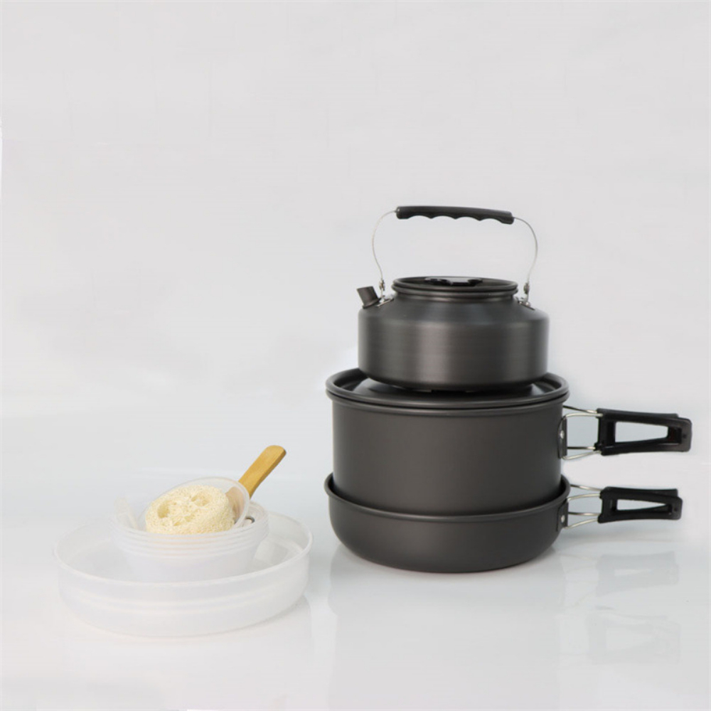 Outdoor large cooking set, 2-4 - огляд і ціна Camping Cooking Set Large
