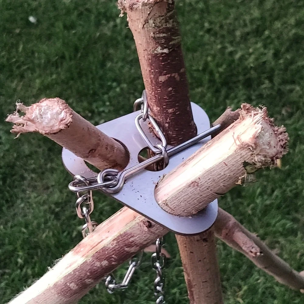 Stainless Steel Camping Tripod - огляд і ціна Camping Outdoor Cooking Set