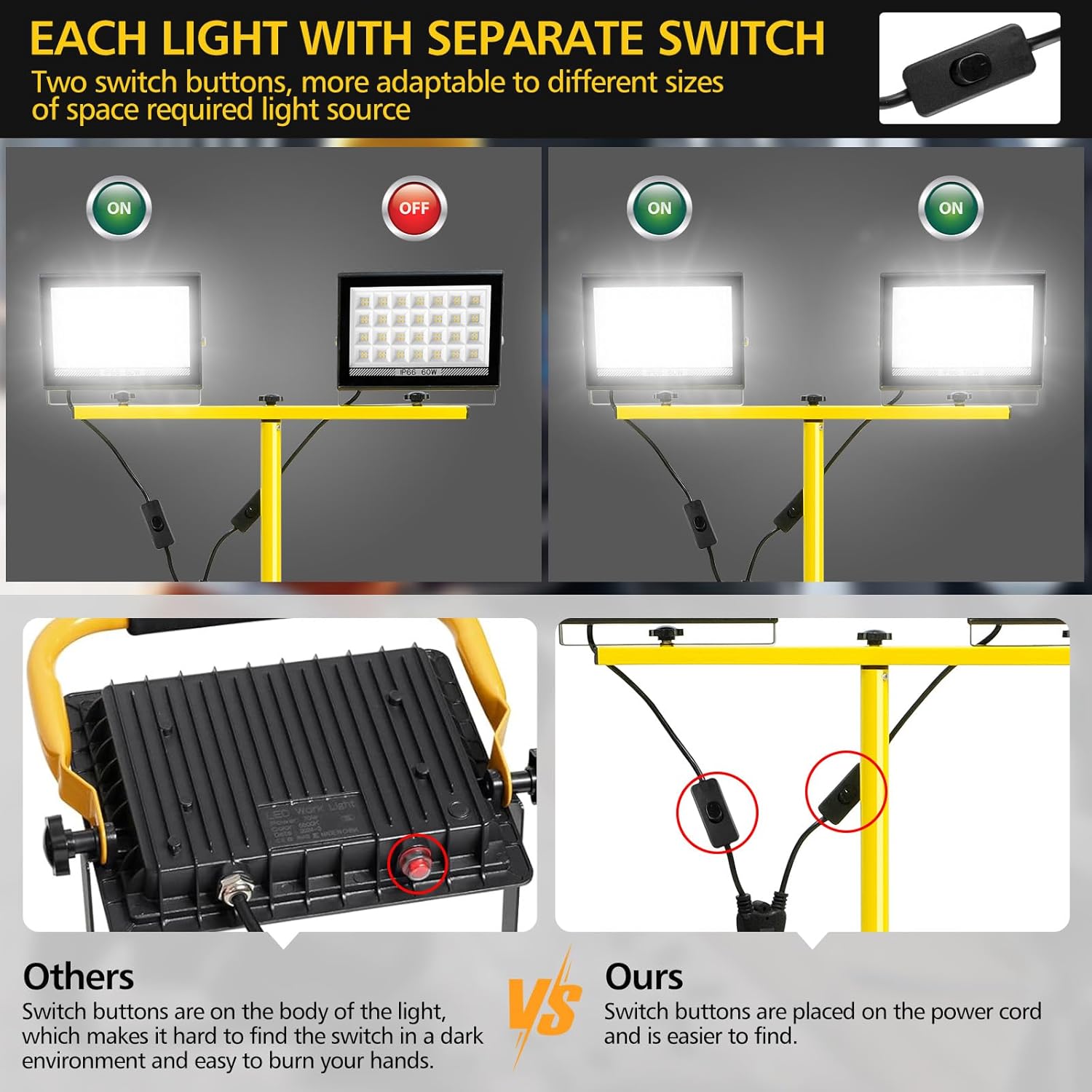 LED Work Light with Stand Adju - огляд і ціна Camping Cooking Tripod