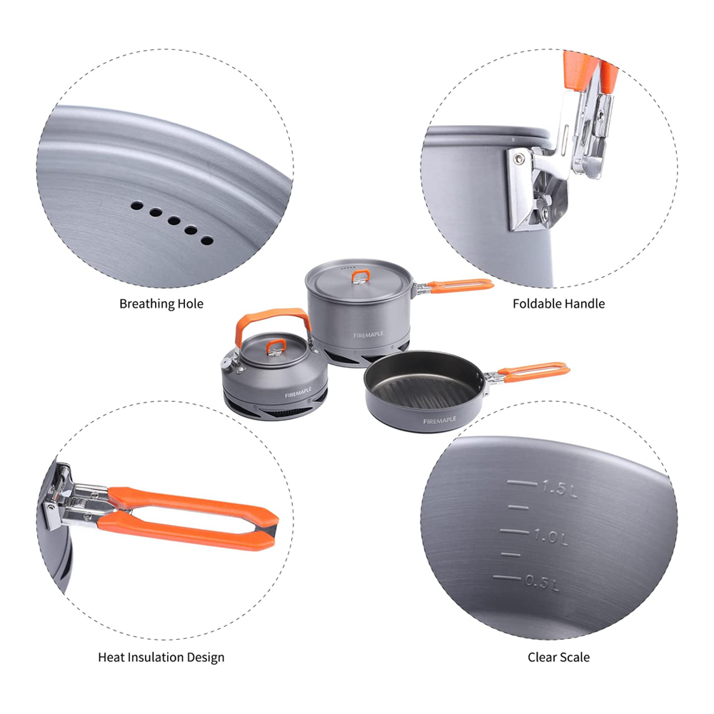 Fire Maple Camping Cookware Ut - огляд і ціна Camping Cooking Dishes