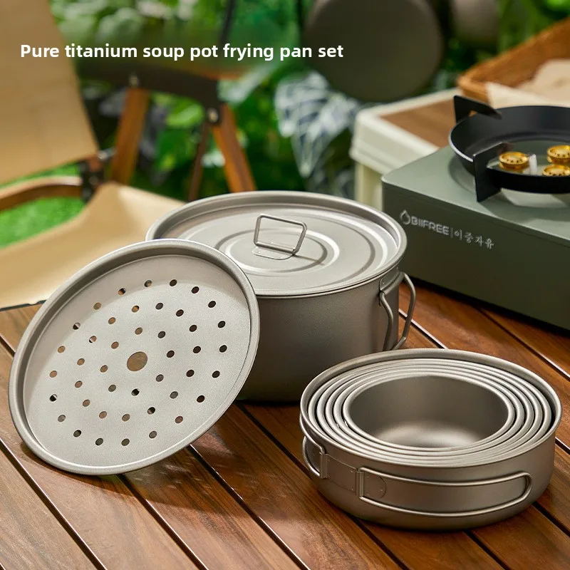 Titanium Outdoor Pot Set Picni - огляд і ціна Camping Outdoor Cooking Set